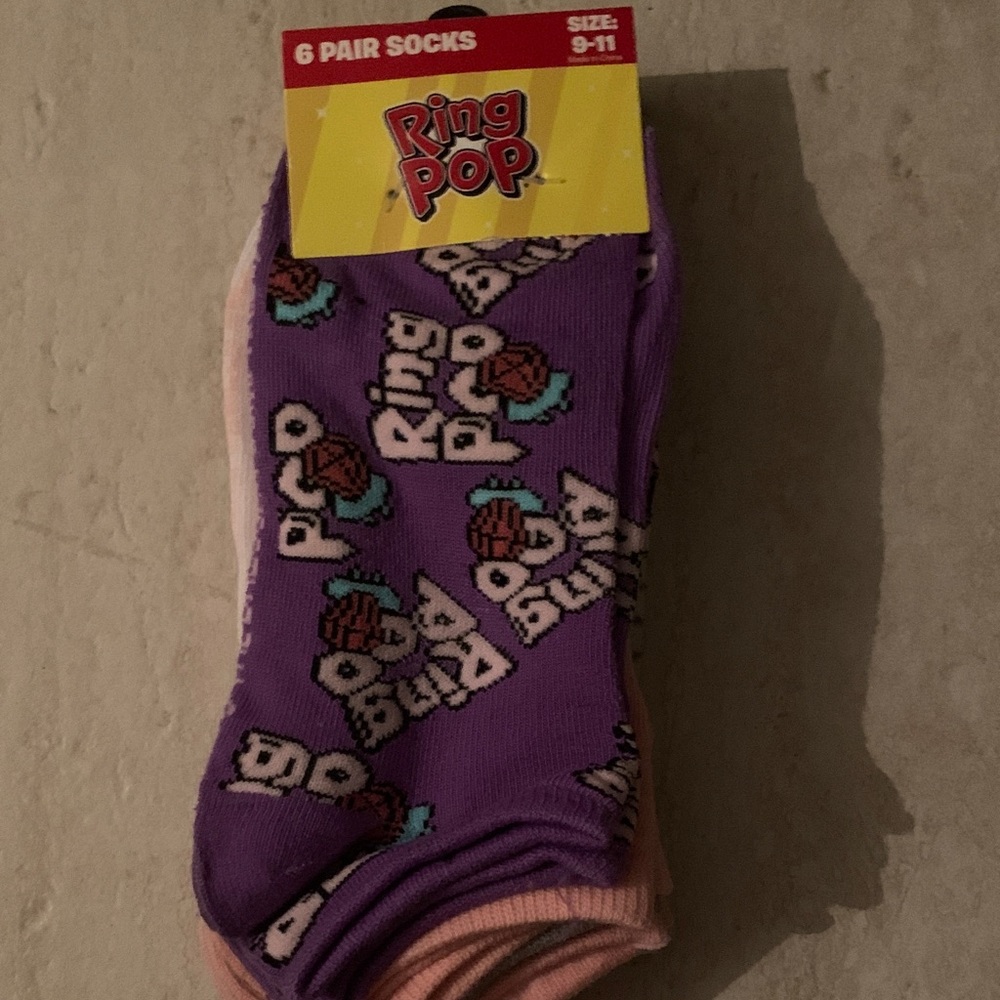 Ring Pop 6 pair bundle of Socks